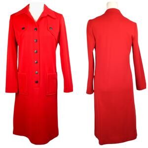 1960's Vintage MCM Wool Blend Dress Size 10